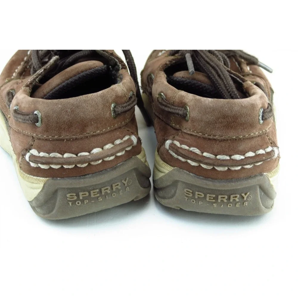 Sperry‎ Top-Sider Toddler Boys 11 Medium Brown Boat Shoe Leather Interpid